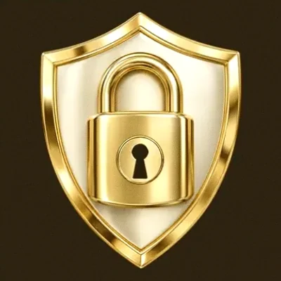 Shield with padlock — Roospin