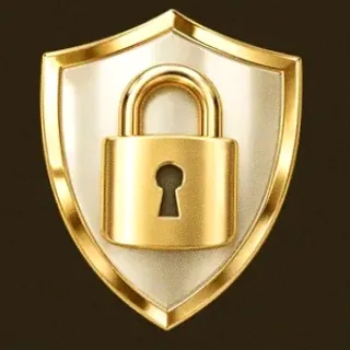 Shield with padlock — Roospin