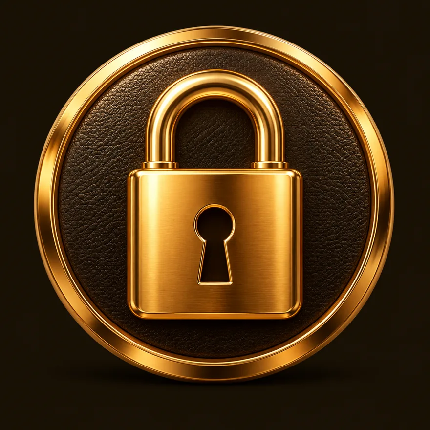 Padlock emblem — Roospin