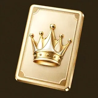 Crowned casino card — Roospin