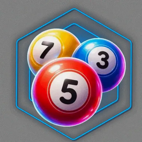 Numbered bingo balls