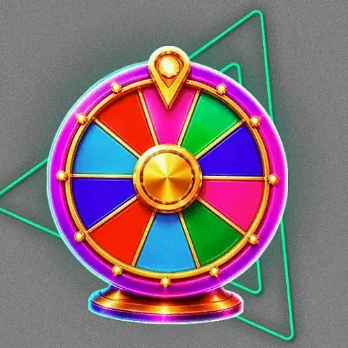 Colourful prize wheel