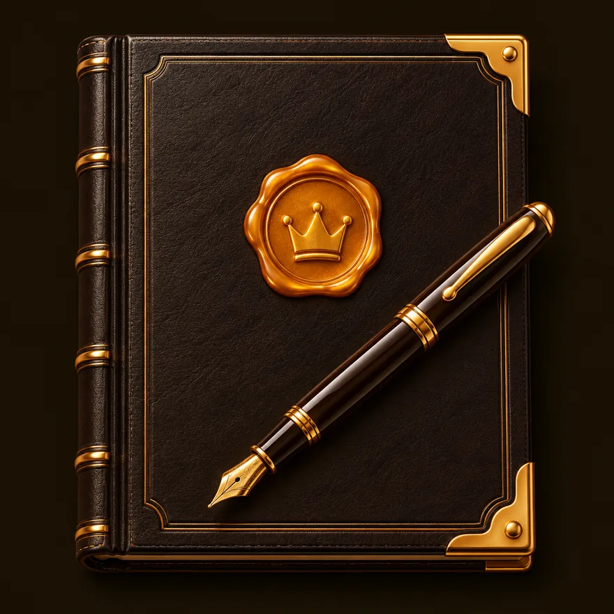 Leather casino ledger — Roospin