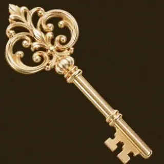 Ornate antique key — Roospin