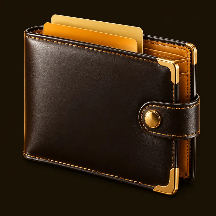 Leather wallet — Roospin
